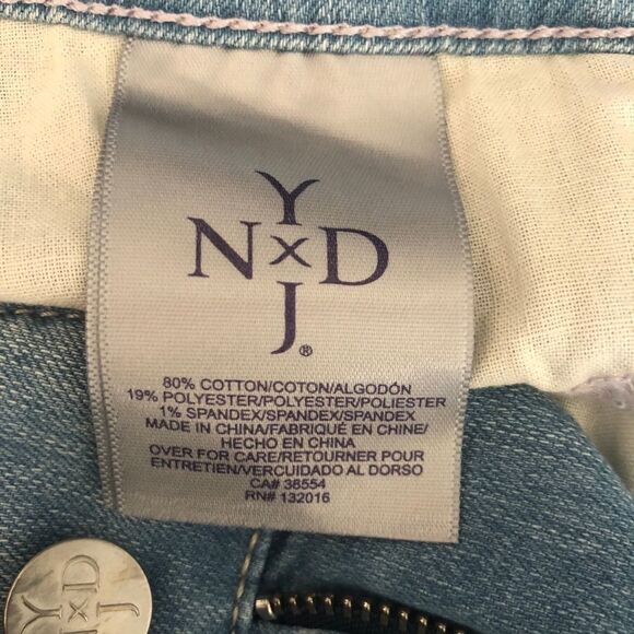 NYDY Amira Fitted Ankle Jeans Core Indigo Denim Size 2 - Picture 10 of 15